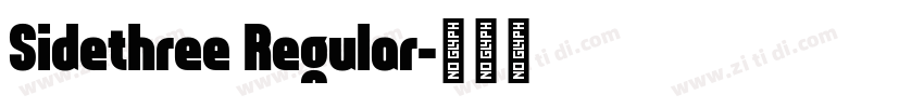 Sidethree Regular字体转换